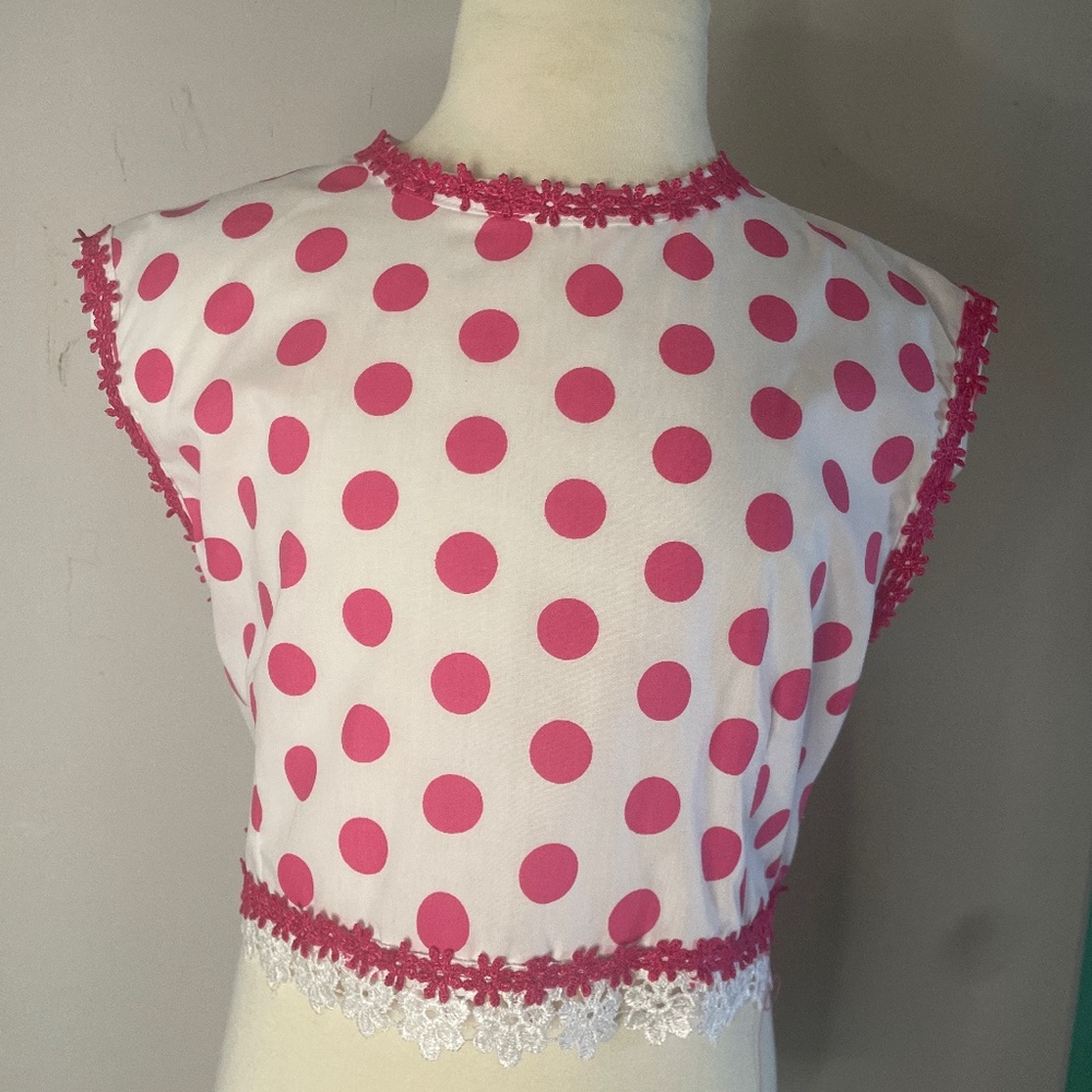 Girls Two Piece Hand Made Pink Barbie Dress Size 5/ 6